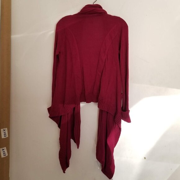 BCBGeneration Drape Open Front Cable Knit Cardigan - Picture 3 of 11